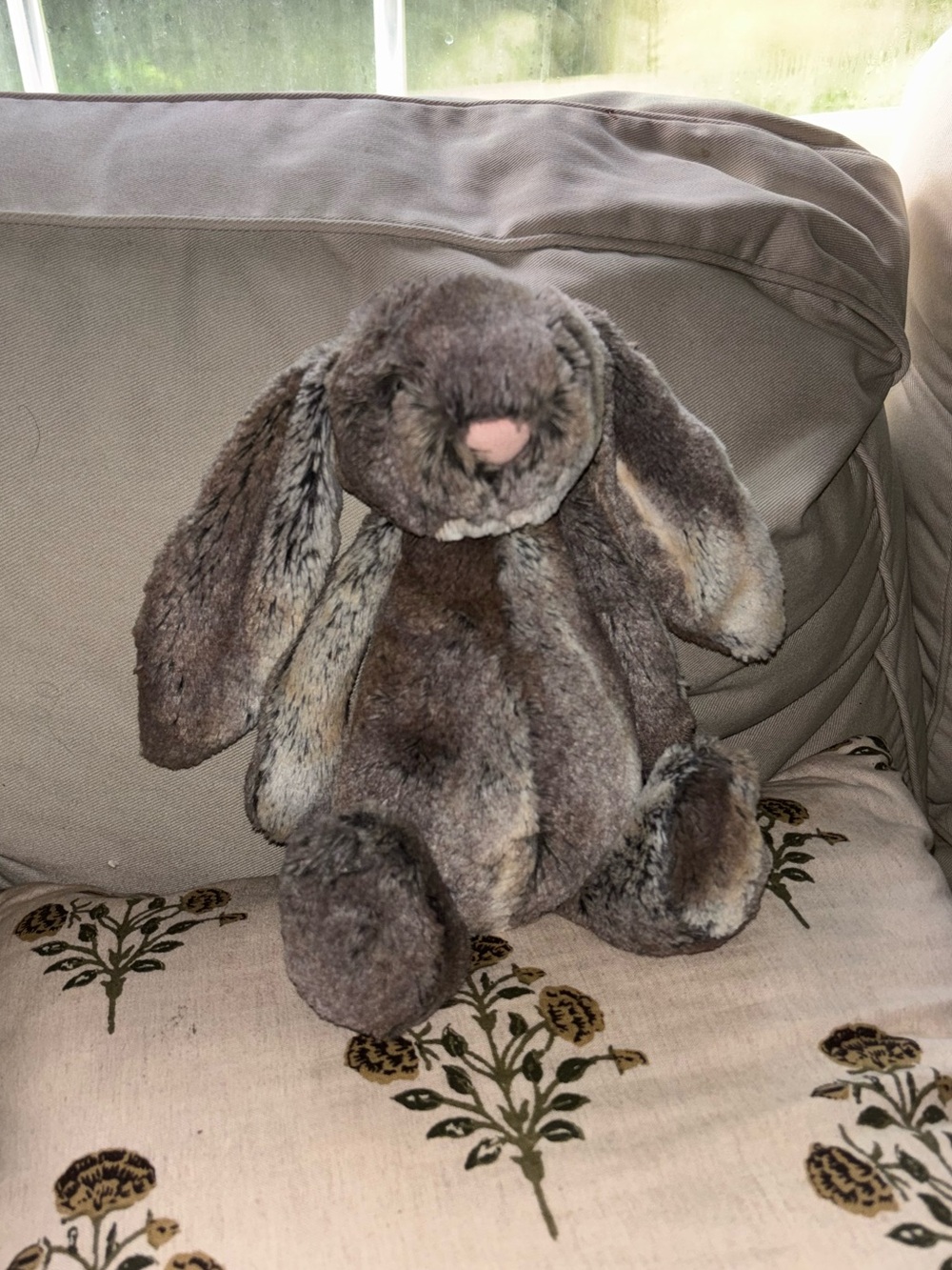 Jellycat Woodland Bashful Bunny Original Medium Brown Gray Plush